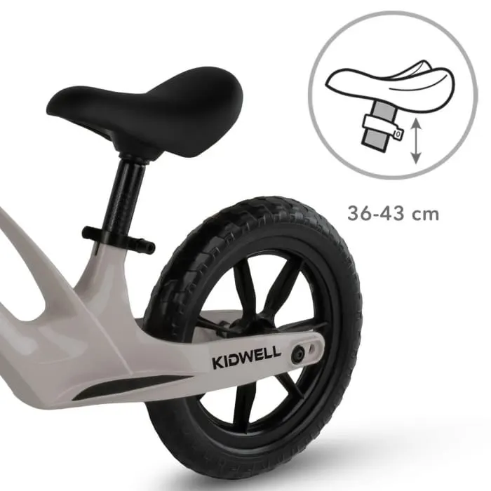 Bicicleta Kidwell Vito, echilibru, fara pedale, cadru magneziu, gri KID705816 — imaginea 5