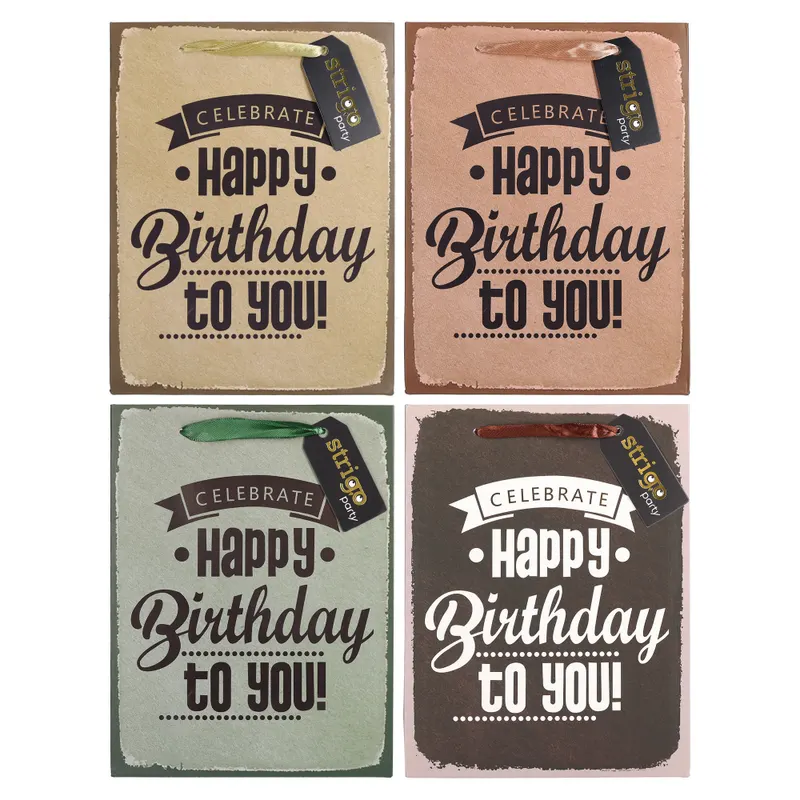 Set 4 Pungi din Hartie 18 23 10 cm, 210 gsm