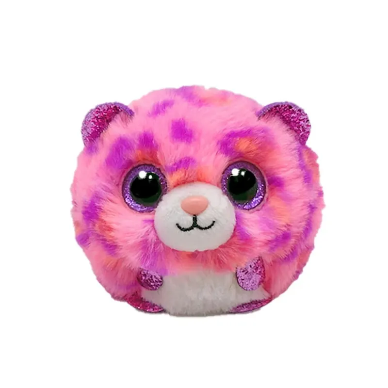 PLUS TY 8CM BEANIE BALLS TOPAZ LEOPARDUL ROZ