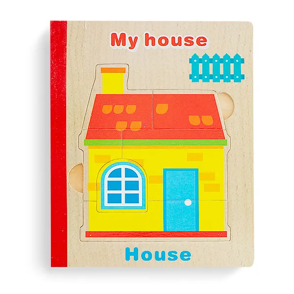 Puzzle din lemn tip carte