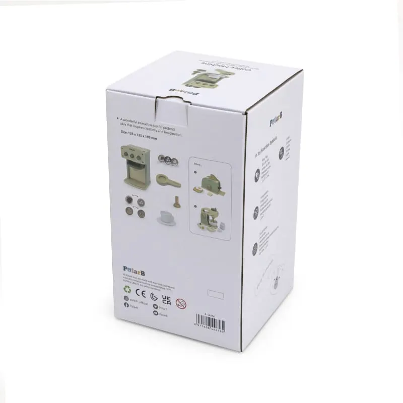 Jucarie aparat de cafea Viga PolarB, verde, din lemn cu accesorii KID442162 — imaginea 4