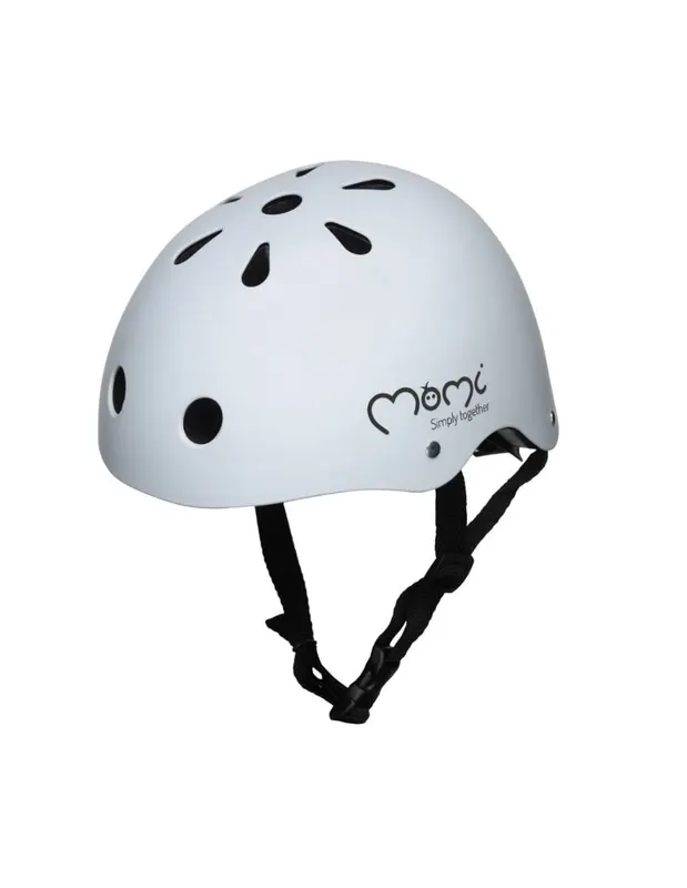 Casca bicicleta copii MoMi Mimi, curele reglabile, orificii aerisire, gri KID050748