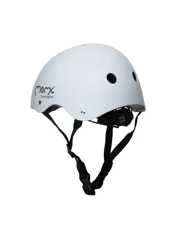 Casca bicicleta copii MoMi Mimi, curele reglabile, orificii aerisire, gri KID050748 — imaginea 2