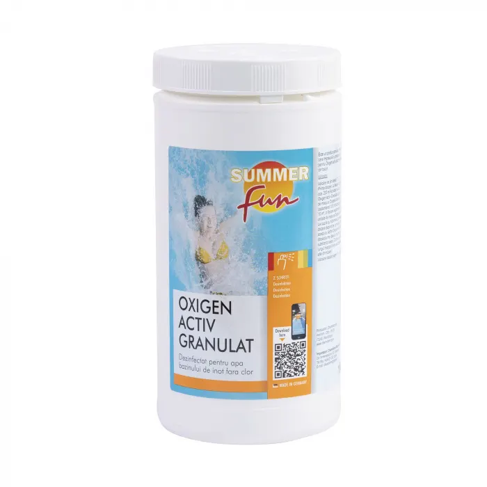Dezinfectant fara clor cu oxigen activ pentru tratamentul apei din piscina,1 kg