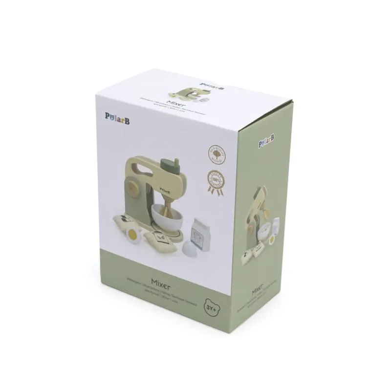 Set mixer bucatarie, PolarB Viga, lemn, cu accesori, multicolor KID442179 — imaginea 3