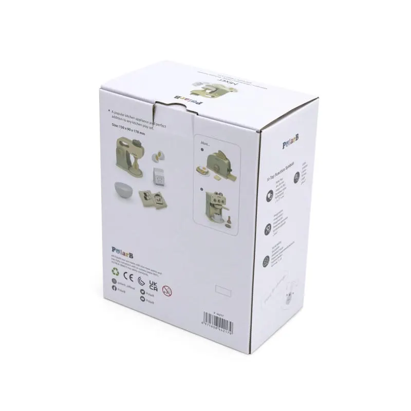 Set mixer bucatarie, PolarB Viga, lemn, cu accesori, multicolor KID442179 — imaginea 4