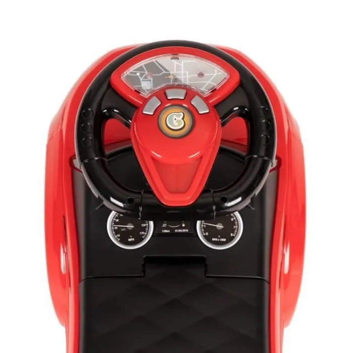 Masinuta de impins Ecotoys 613W, melodi, rosu KID977314 — imaginea 5