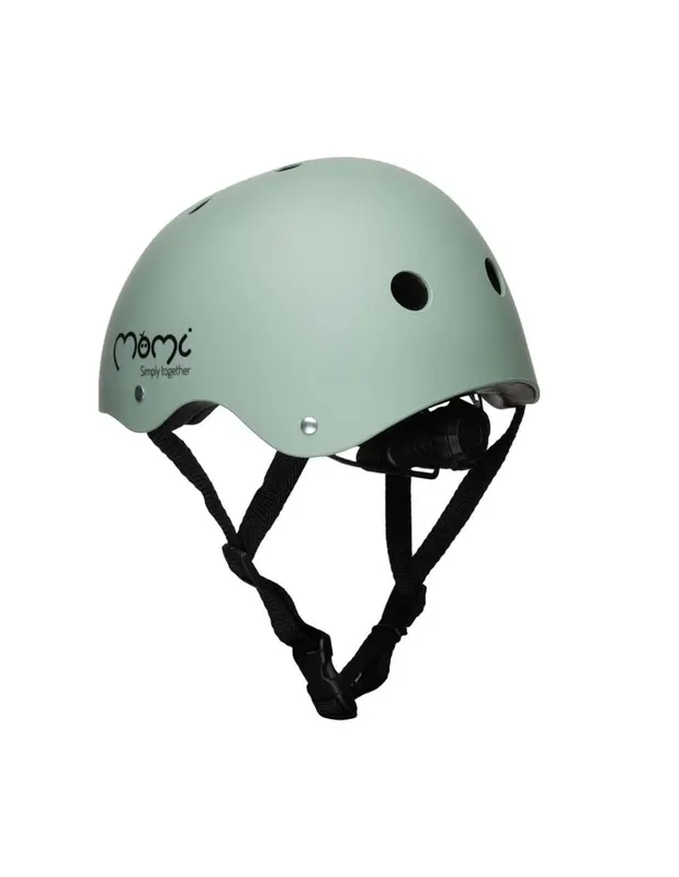 Casca bicicleta copii MoMi Mimi, curele reglabile, orificii aerisire, verde KID050755 — imaginea 2