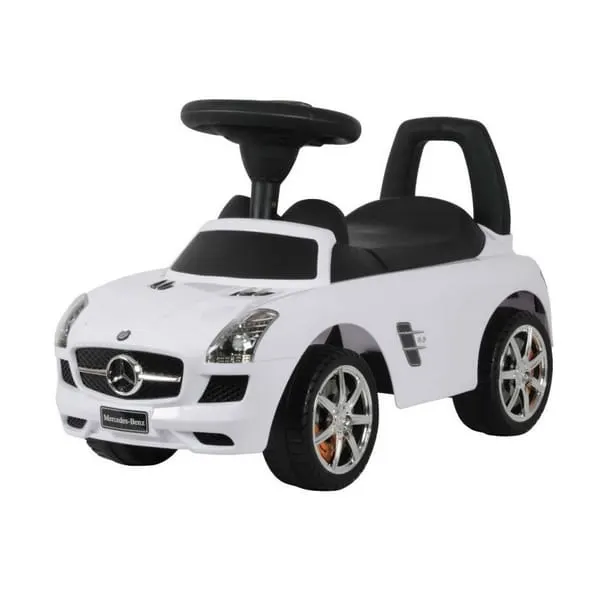 Masinuta de impins Ecotoys, Mercedes Benz SLS AM, alb KID978762 — imaginea 2