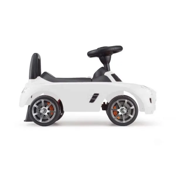Masinuta de impins Ecotoys, Mercedes Benz SLS AM, alb KID978762 — imaginea 5