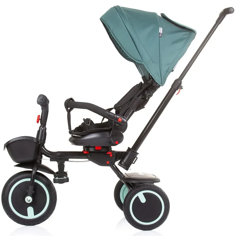 Tricicleta Chipolino Quick Fold, 2 in 1, pliabila, scaun reversibil, verde KID055257 — imaginea 3