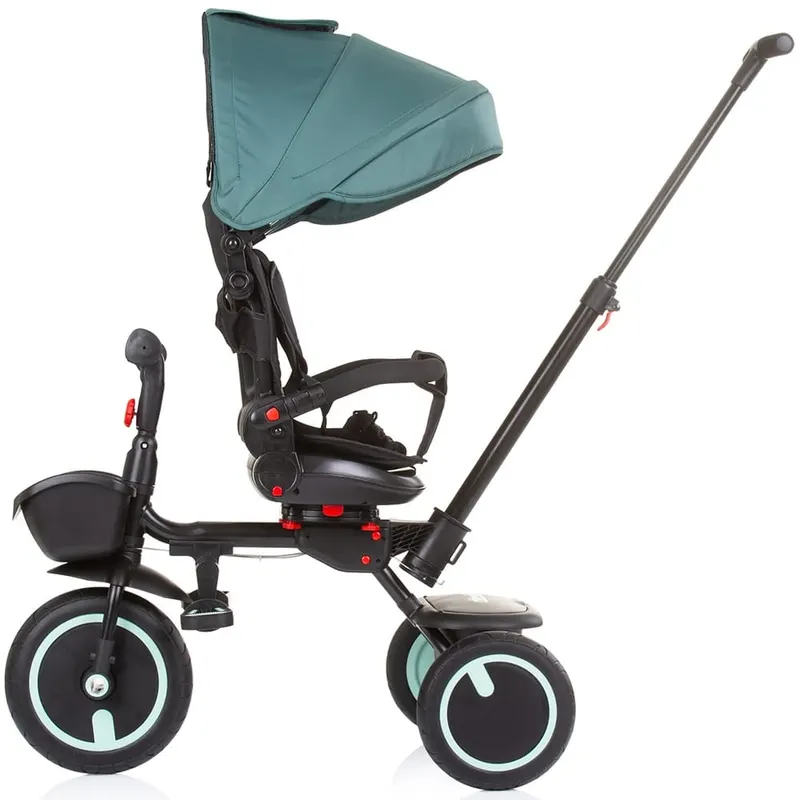 Tricicleta Chipolino Quick Fold, 2 in 1, pliabila, scaun reversibil, verde KID055257 — imaginea 4