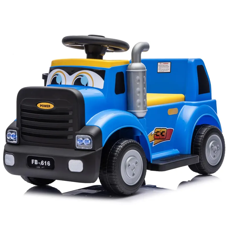 Camion electric pentru copii, Lightning 33, 30W, 6V, albastru inchis
