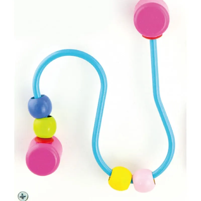 Antemergator Viga, lemn, activitati Montessori, roz KID501785 — imaginea 4