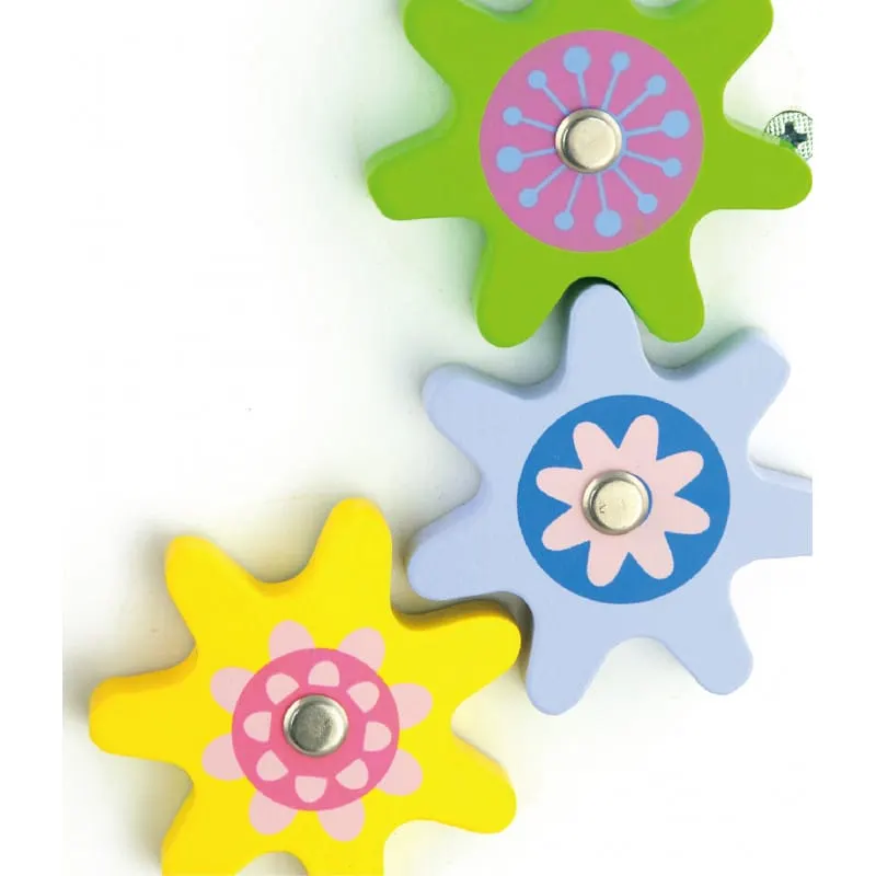 Antemergator Viga, lemn, activitati Montessori, roz KID501785 — imaginea 5