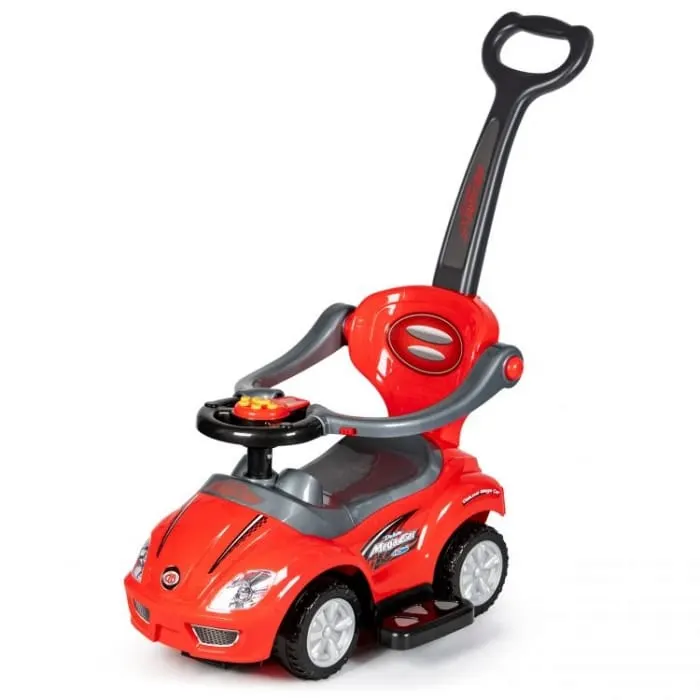 Masinuta de impins Ecotoys, 3 in 1, rosu KID978786