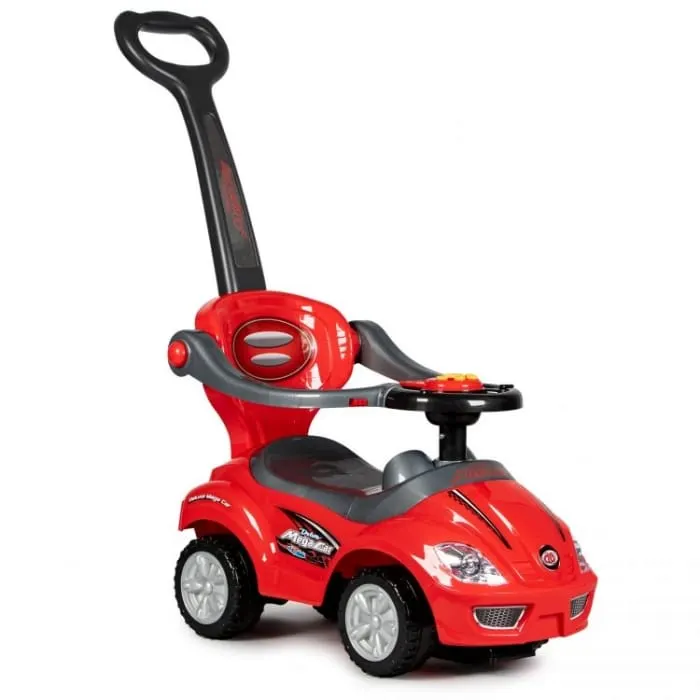 Masinuta de impins Ecotoys, 3 in 1, rosu KID978786 — imaginea 2
