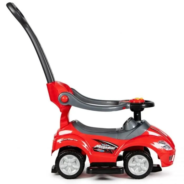 Masinuta de impins Ecotoys, 3 in 1, rosu KID978786 — imaginea 3