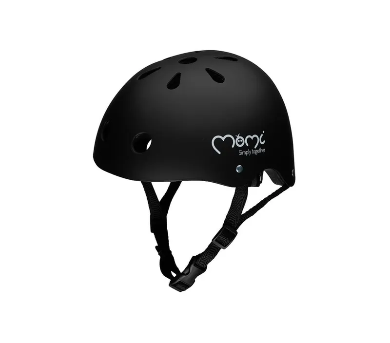 Casca bicicleta copii MoMi Mimi, curele reglabile, orificii aerisire, negru KID097996
