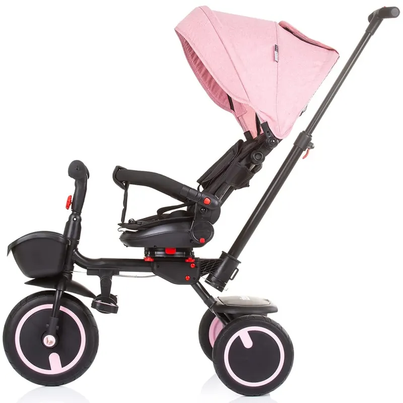 Tricicleta Chipolino Quick Fold, 2 in 1, pliabila, scaun reversibil, roz KID055196 — imaginea 3