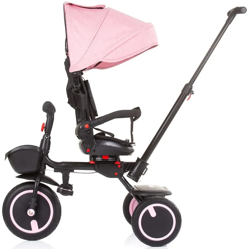 Tricicleta Chipolino Quick Fold, 2 in 1, pliabila, scaun reversibil, roz KID055196 — imaginea 4