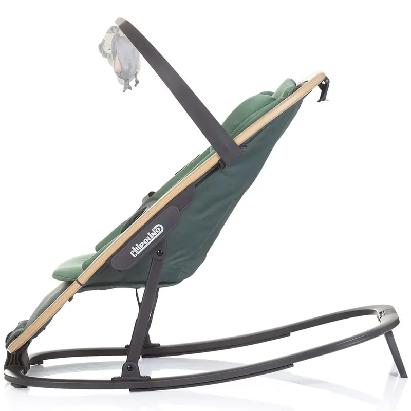 Balansoar Chipolino Senso, pliabil, spatar reglabil, jucarii, verde KID063627 — imaginea 4