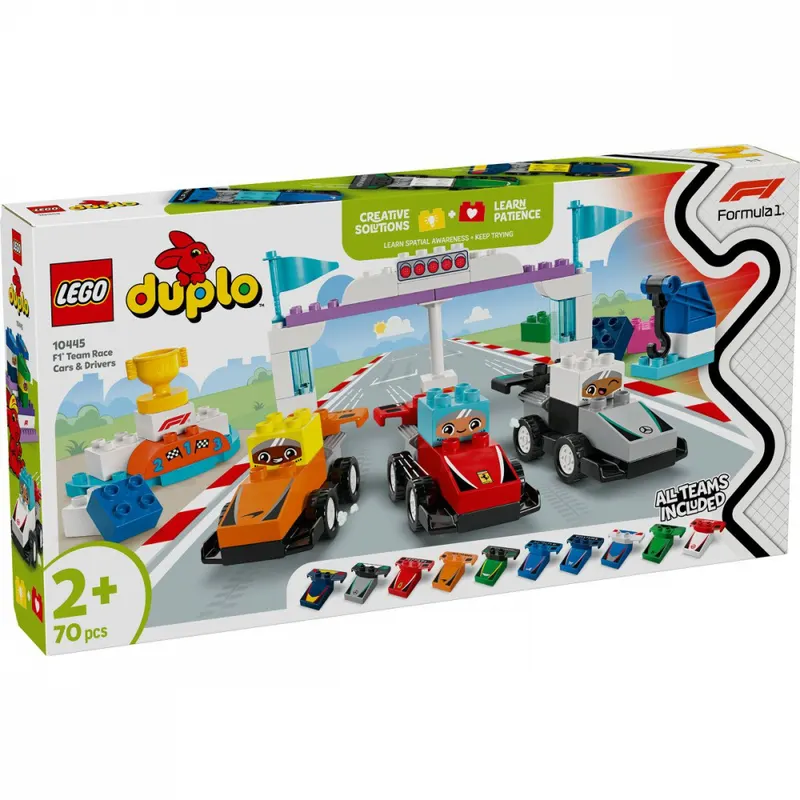 LEGO DUPLO ECHIPA F1: MASINI SI PILOTI DE CURSE 10445