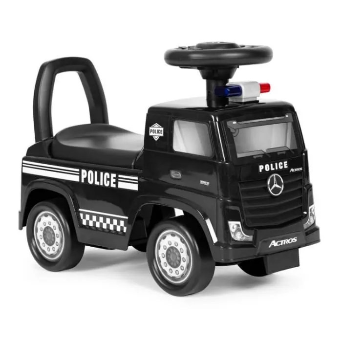 Masinuta de impins Ecotoys, Mercedes Benz Politie, negru KID002047