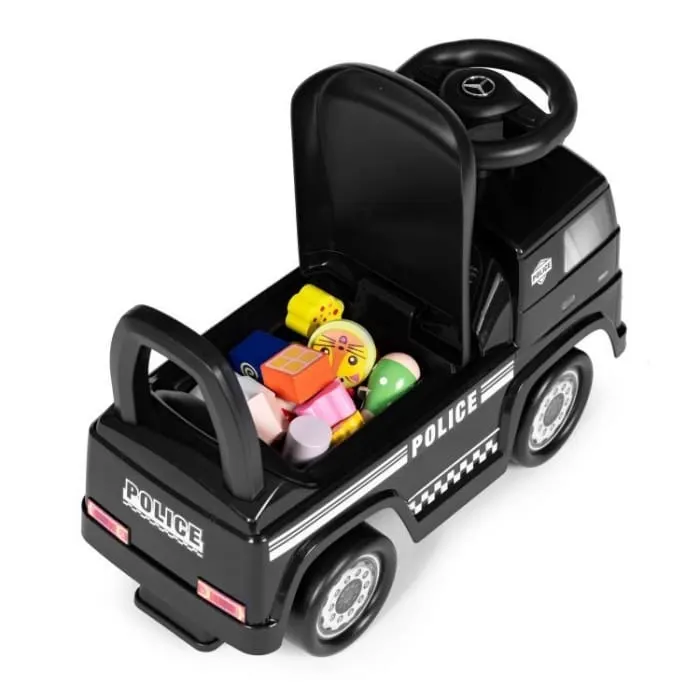 Masinuta de impins Ecotoys, Mercedes Benz Politie, negru KID002047 — imaginea 5