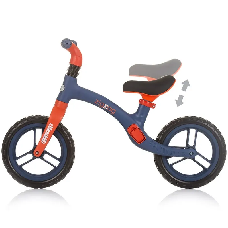 Bicicleta Chipolino Zig Zag, echilibru, fara pedale, albastru/rosu KID060190 — imaginea 3