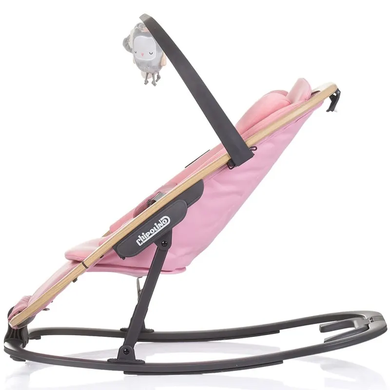 Balansoar Chipolino Senso, pliabil, spatar reglabil, jucarii, roz KID063634 — imaginea 2