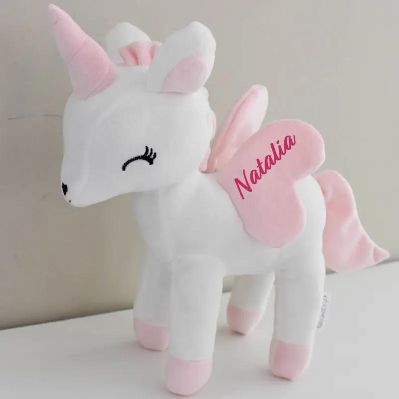 Jucarie de plus Unicorn Alb