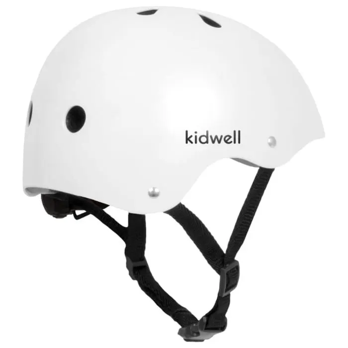 Casca bicicleta copii Kidwell Orix, curele reglabile, orificii aerisire, alb KID084906 — imaginea 2