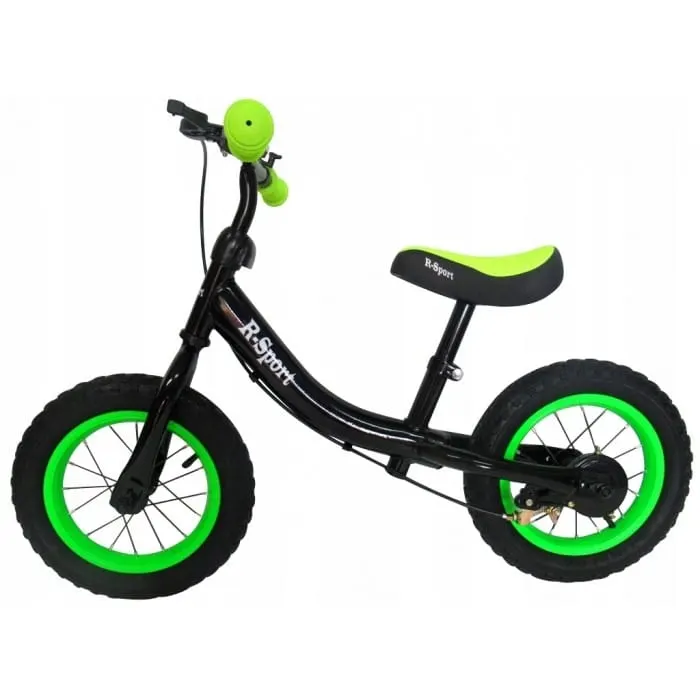 Bicicleta R-Sport R3, echilibru, fara pedale, roti gonflabile, verde/negru KID791722