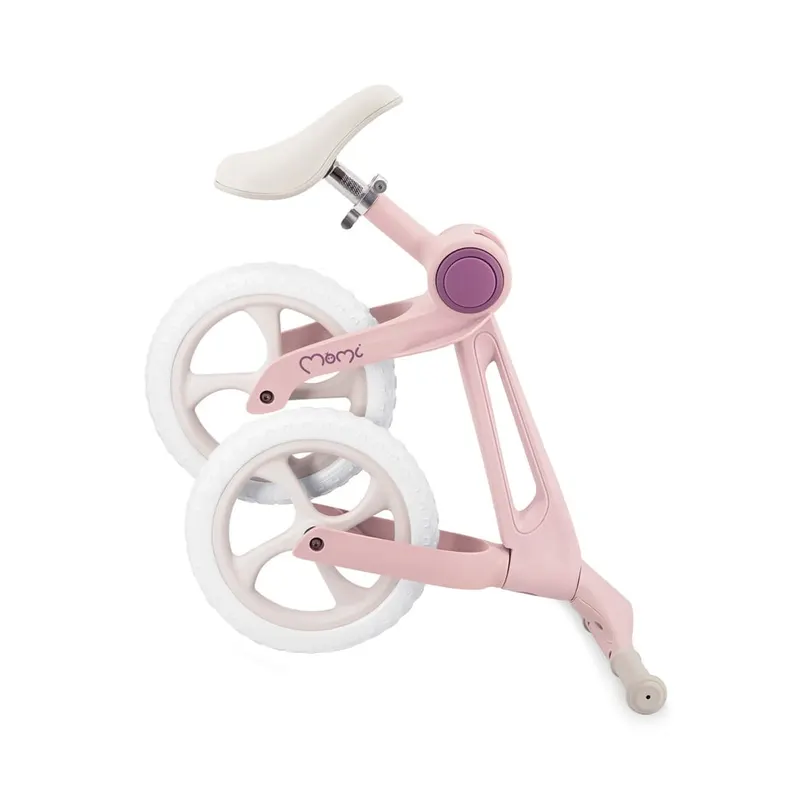 Bicicleta Momi Noru, echilibru, fara pedale, pliabila, roz KID936332 — imaginea 2