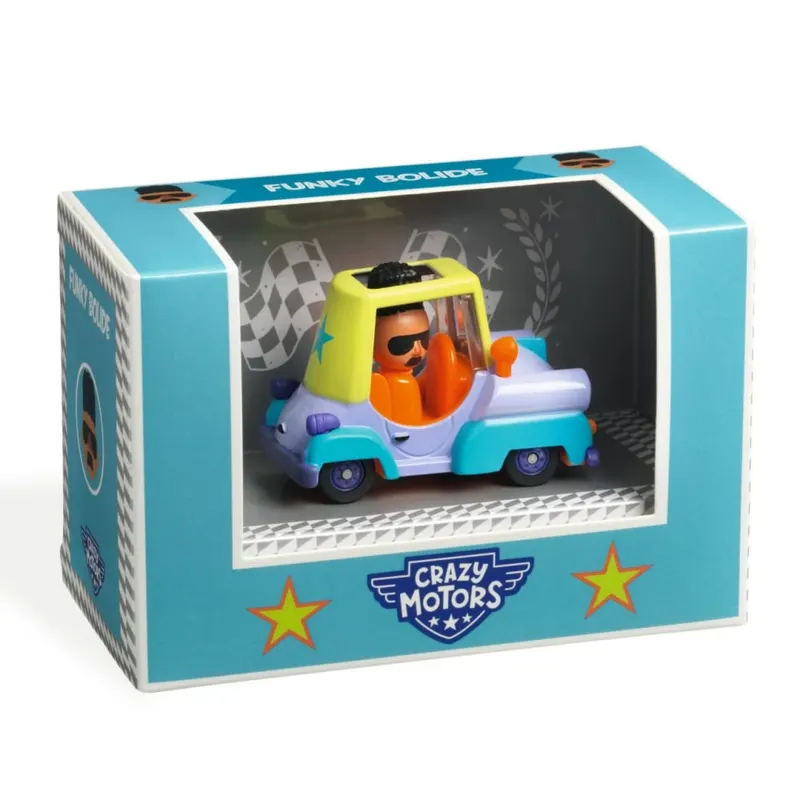 Masina de curse Funky Bolide Colectia Crazy Motors, Djeco