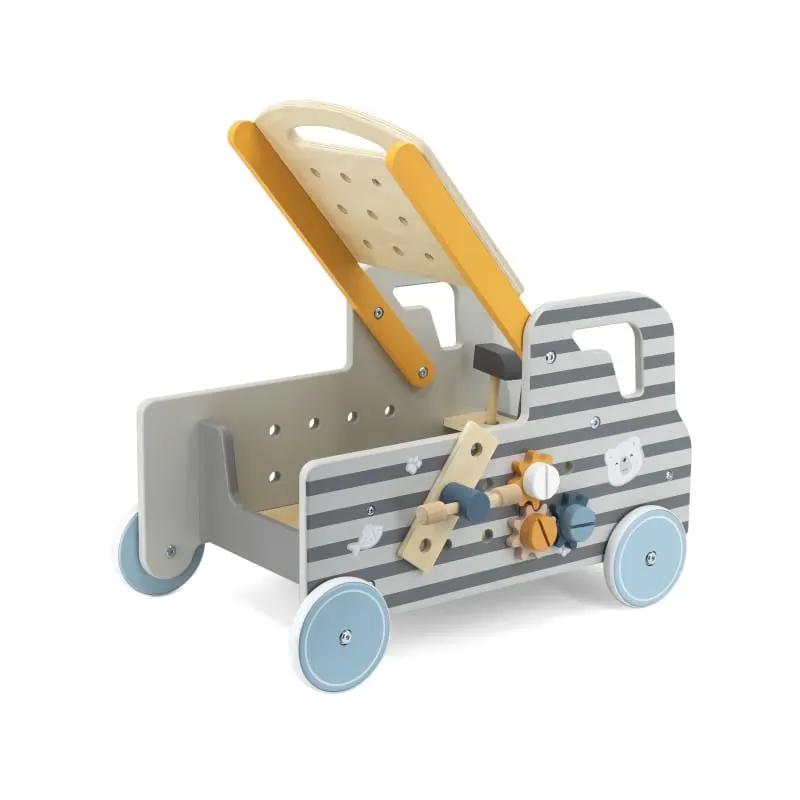 Antemergator Viga PolarB, lemn, camion banc de lucru, gri KID440663 — imaginea 2