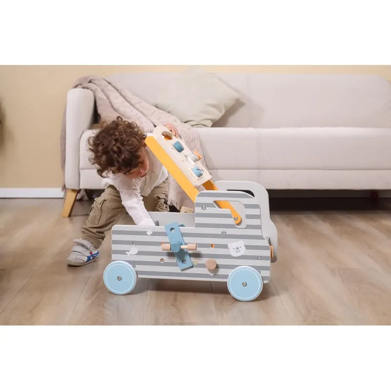 Antemergator Viga PolarB, lemn, camion banc de lucru, gri KID440663 — imaginea 4