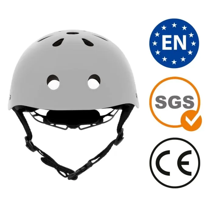 Casca bicicleta copii Kidwell Orix II, curele reglabile, orificii aerisire, gri KID099023 — imaginea 4