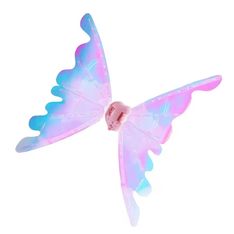 Set Aripi Magice de Zana pentru Copii care se Misca, Cu Efecte Luminoase Fascinante, + 3 Ani