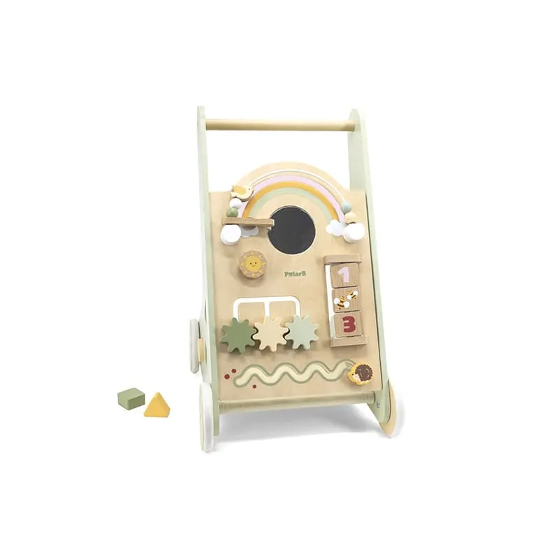 Antemergator Viga PolarB, lemn, activitati Montessori, verde KID442261