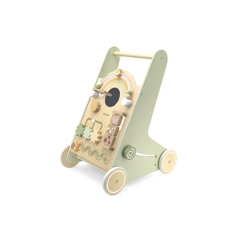 Antemergator Viga PolarB, lemn, activitati Montessori, verde KID442261 — imaginea 3