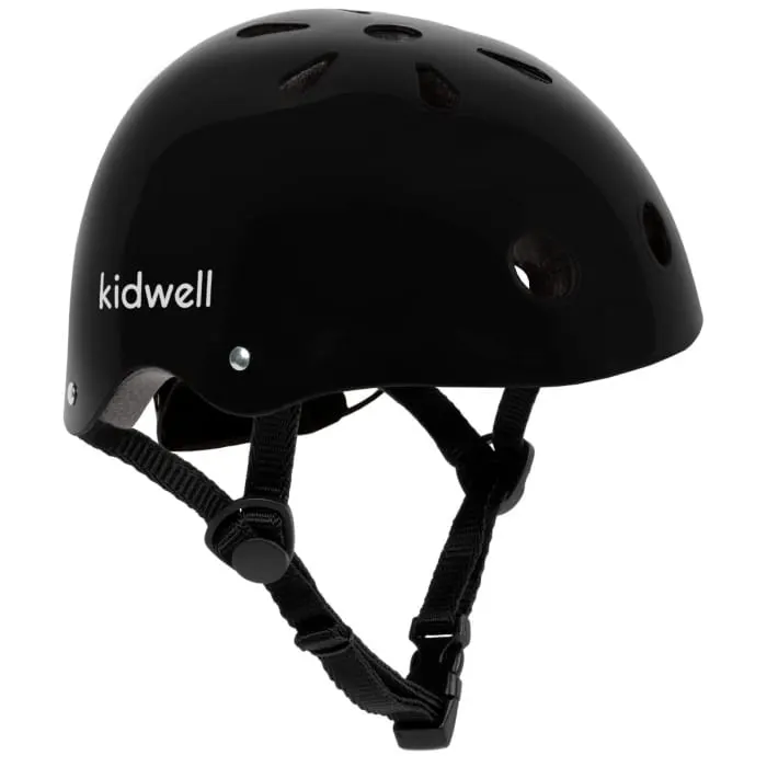 Casca bicicleta copii Kidwell Orix II, curele reglabile, orificii aerisire, negru KID099009