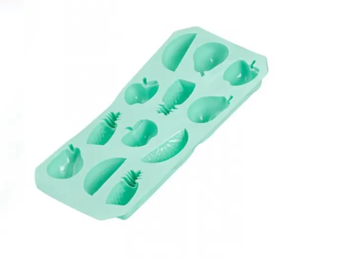 Forma pentru gheata, Silicon, 12 locuri, Verde