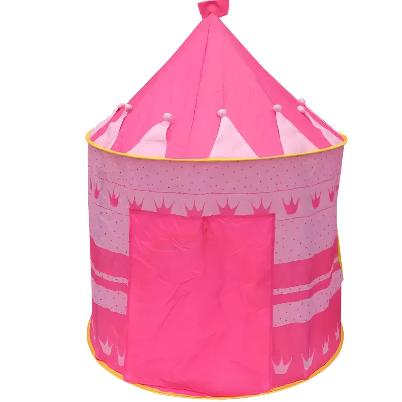 Cort de Joaca pentru Copii, Castelul Printeselor, Roz, 135 x 105 x 105 Cm, Ideal pentru Aventuri si Distractie Infinita, + 3 Ani
