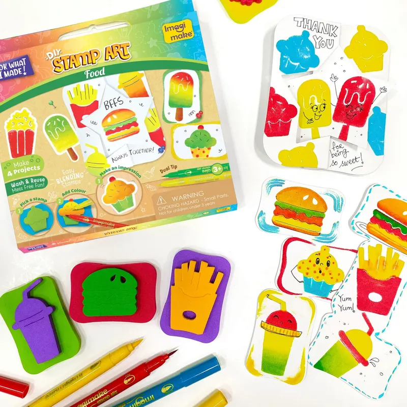 Set Creativ cu Stampile - Food