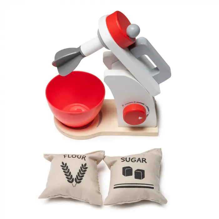 Mixer din Lemn cu Accesorii