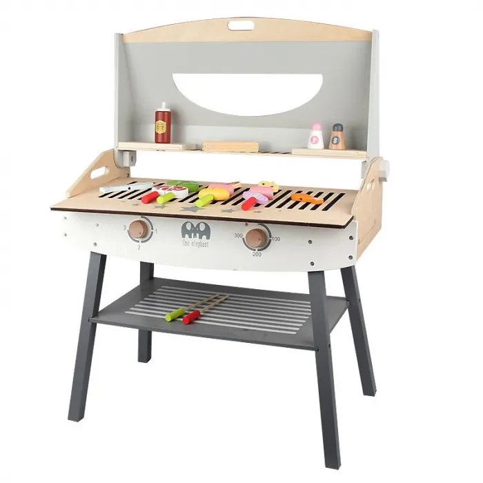 Gratar de Jucarie din Lemn Copii Barbecue - Grill de Jucarie
