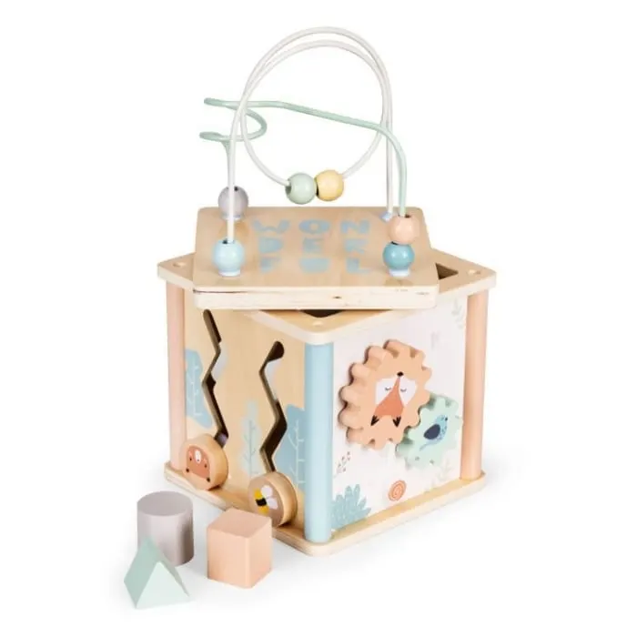 Centru activitati Ecotoys 1001, lemn, cuburi, multicolor KID977451 — imaginea 2