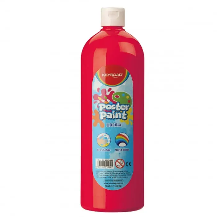 Culoare tempera,rosu,1000ml